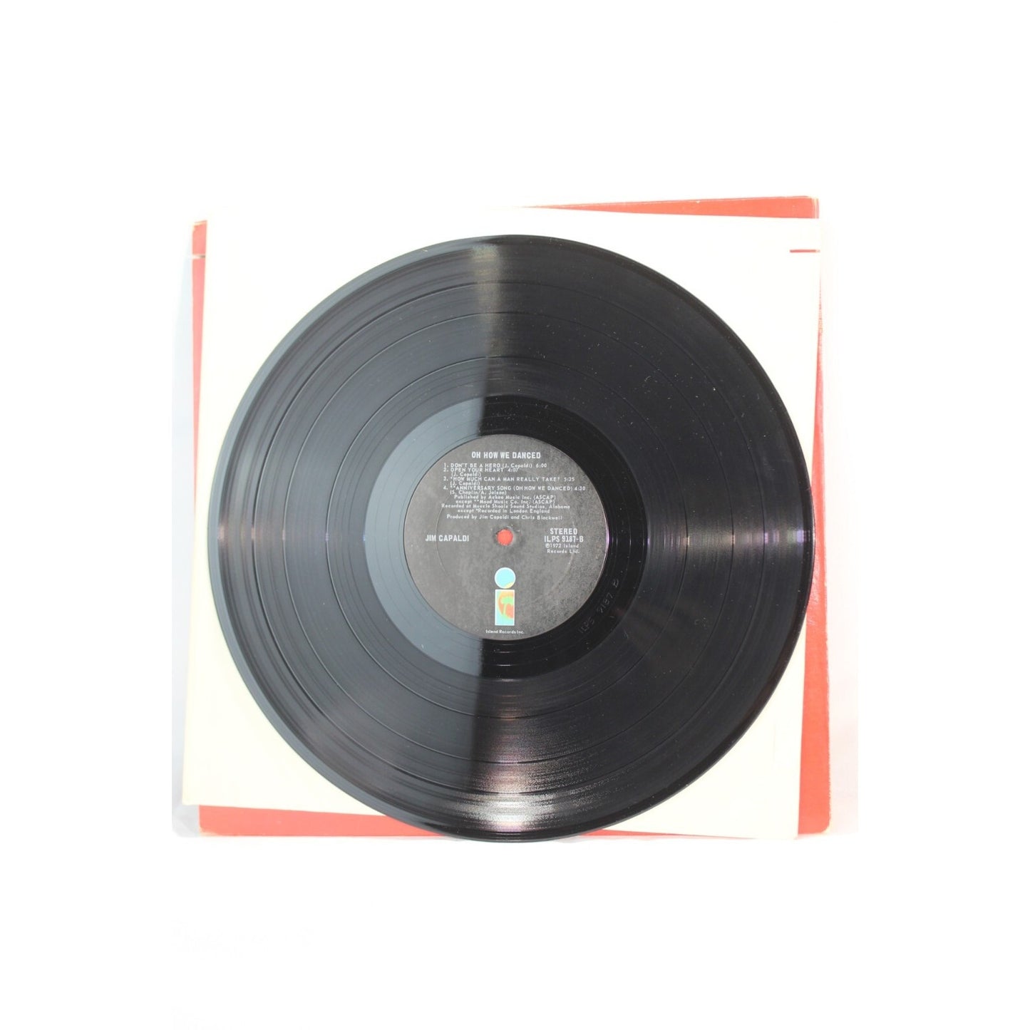 Jim Capaldi Oh How We Danced Record Audio Tested Video Music Album Used