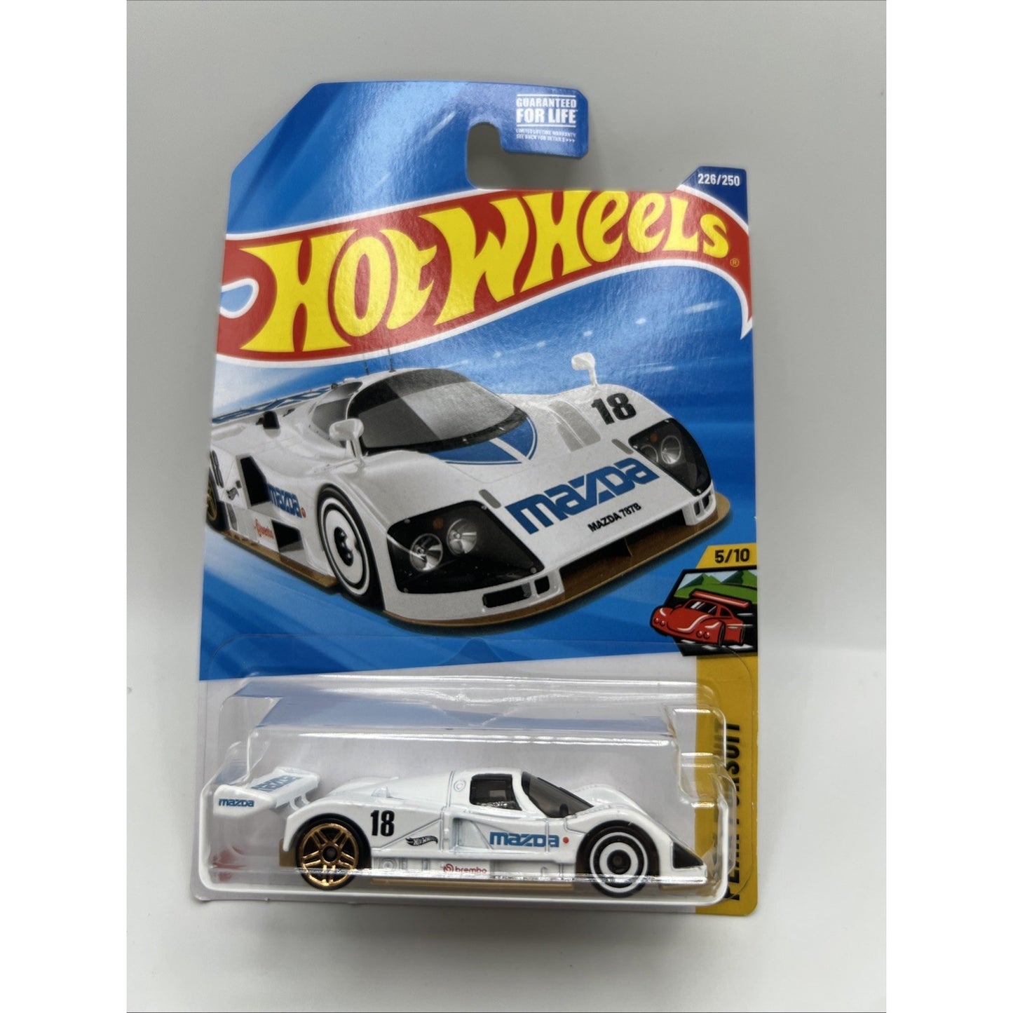 #226 Hot Wheels 2025 Mazda 787B Series Peak Pursuit 5/10 White Track Car Race