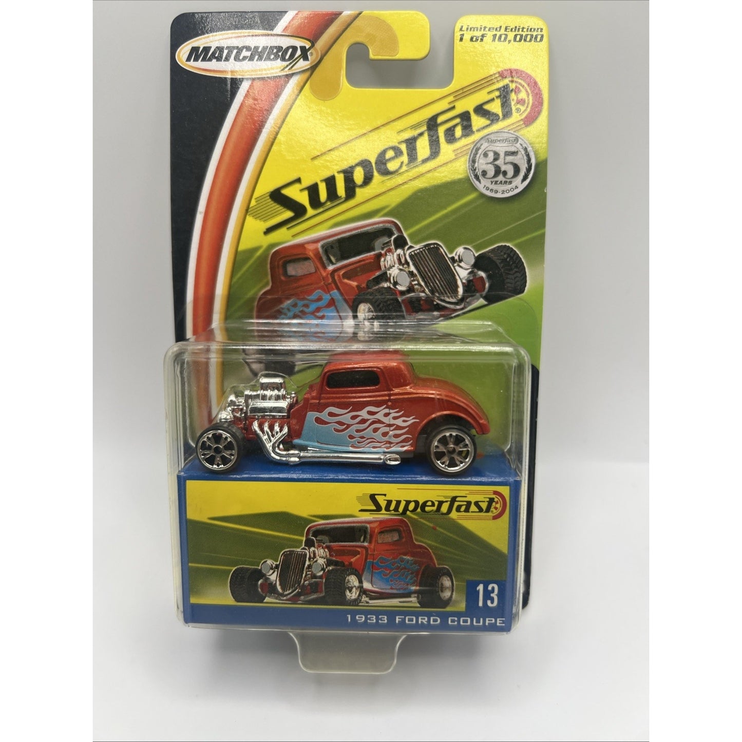 Matchbox Superfast # 13 1933 Ford Coupe Limited Edition 35 Years Hot Rod New