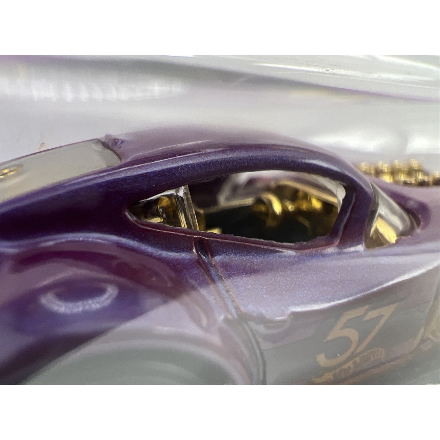 Hot Wheels 57th Anniversary Muscle And Blown #5 Purple Gold Race Car Model