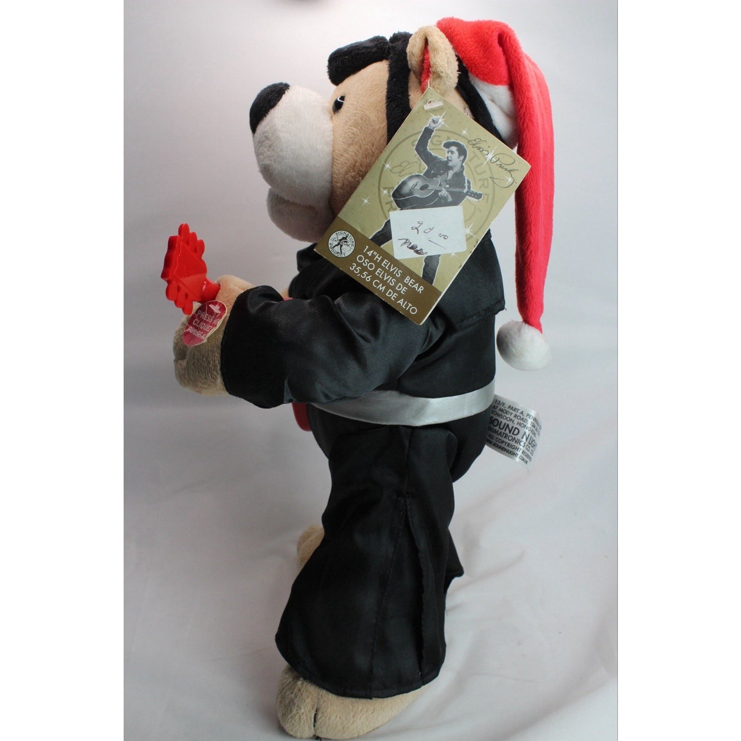 Preferred Plush Sings "Elvis Presley" Bear Outfit 14" Animated Singing And Dance