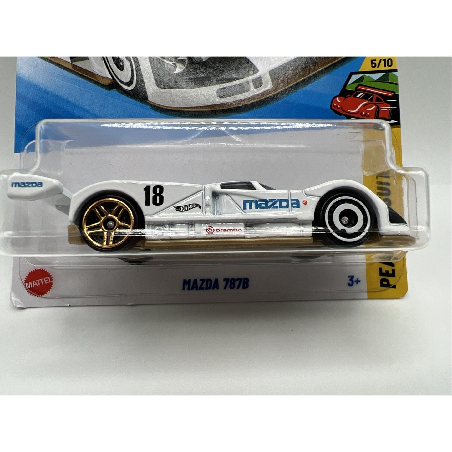 #226 Hot Wheels 2025 Mazda 787B Series Peak Pursuit 5/10 White Track Car Race