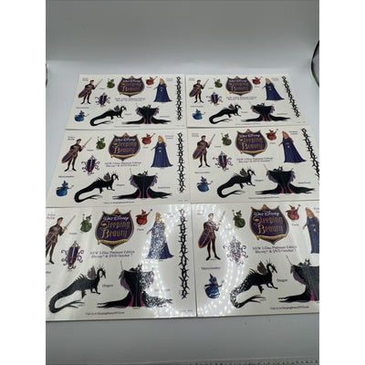 Walt Disney Pictures Sleeping Beauty Tattoo Temporary DVD Tattoos Maleficent 6ct
