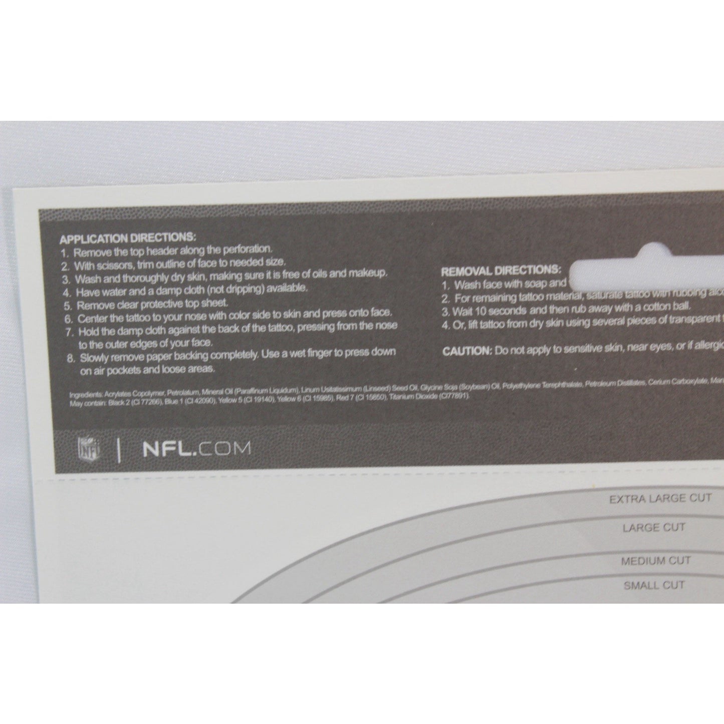 Philadelphia Eagles Game Day Face Temporary Tattoo NFL Football Fan Tattoos