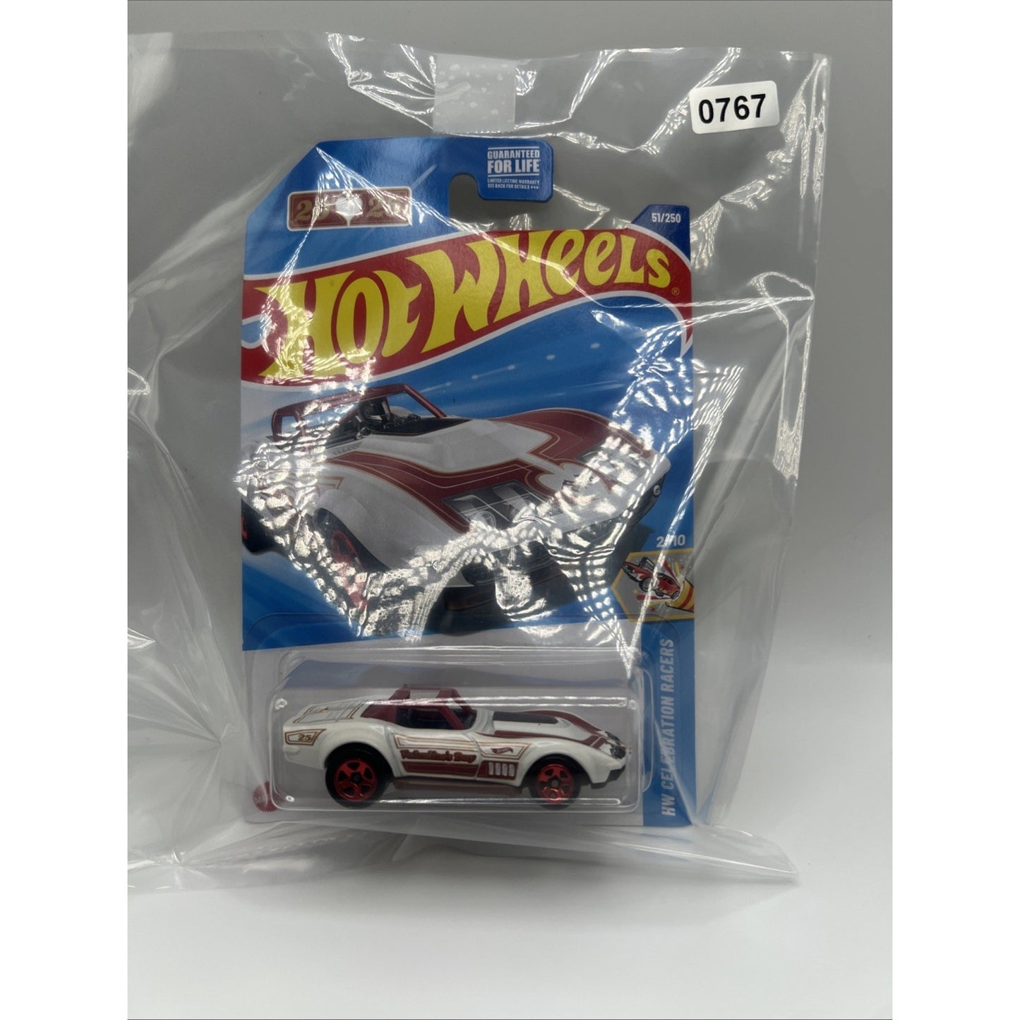 '69 Corvette Racer #51 Valentine's Day 2025 Hot Wheels 1969 Die Cast Race Car