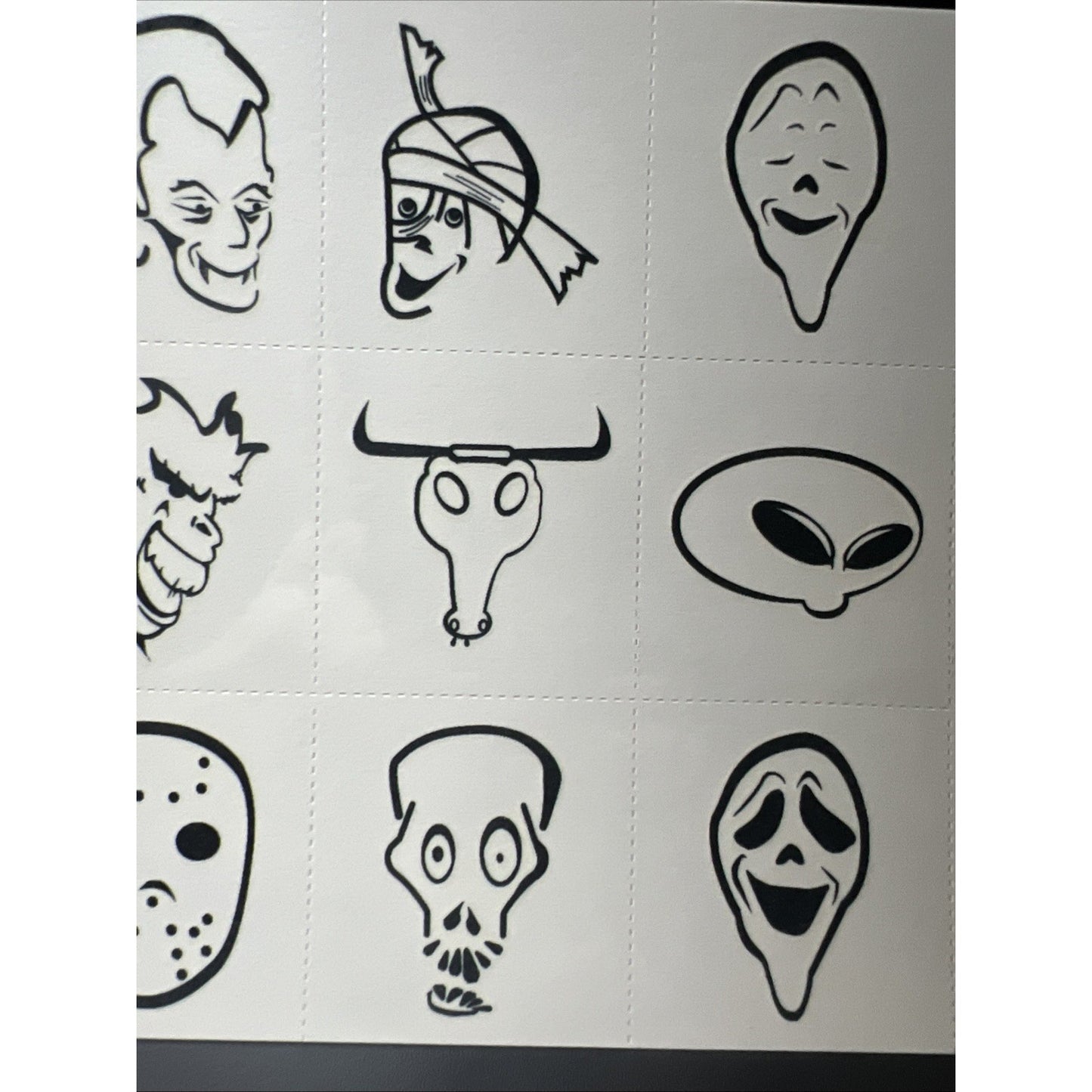 Rare Vintage Kellogg Cereal Temporary Tattoos Halloween Theme Tattoo 6 Pack