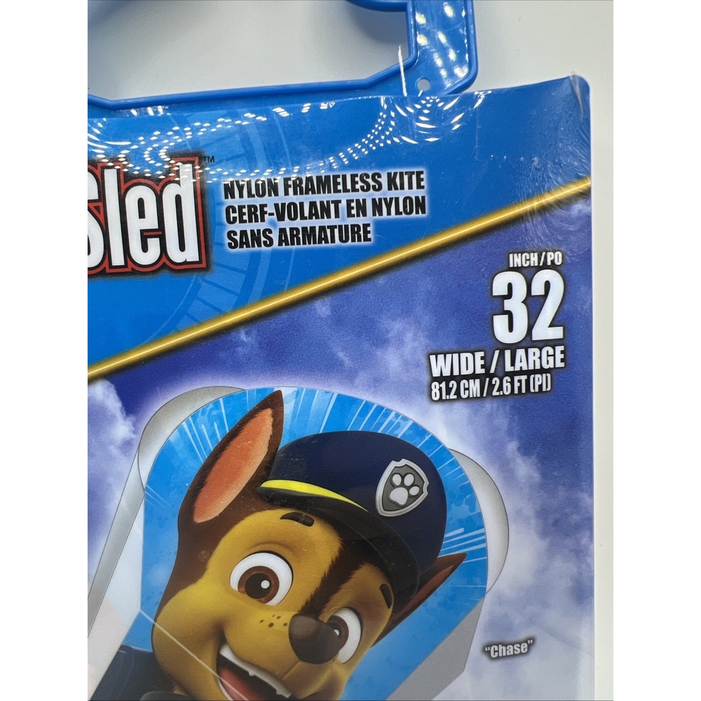 Paw Patrol Kite Chase Brand New 32 Inch Nylon Frameless with Handle & Line