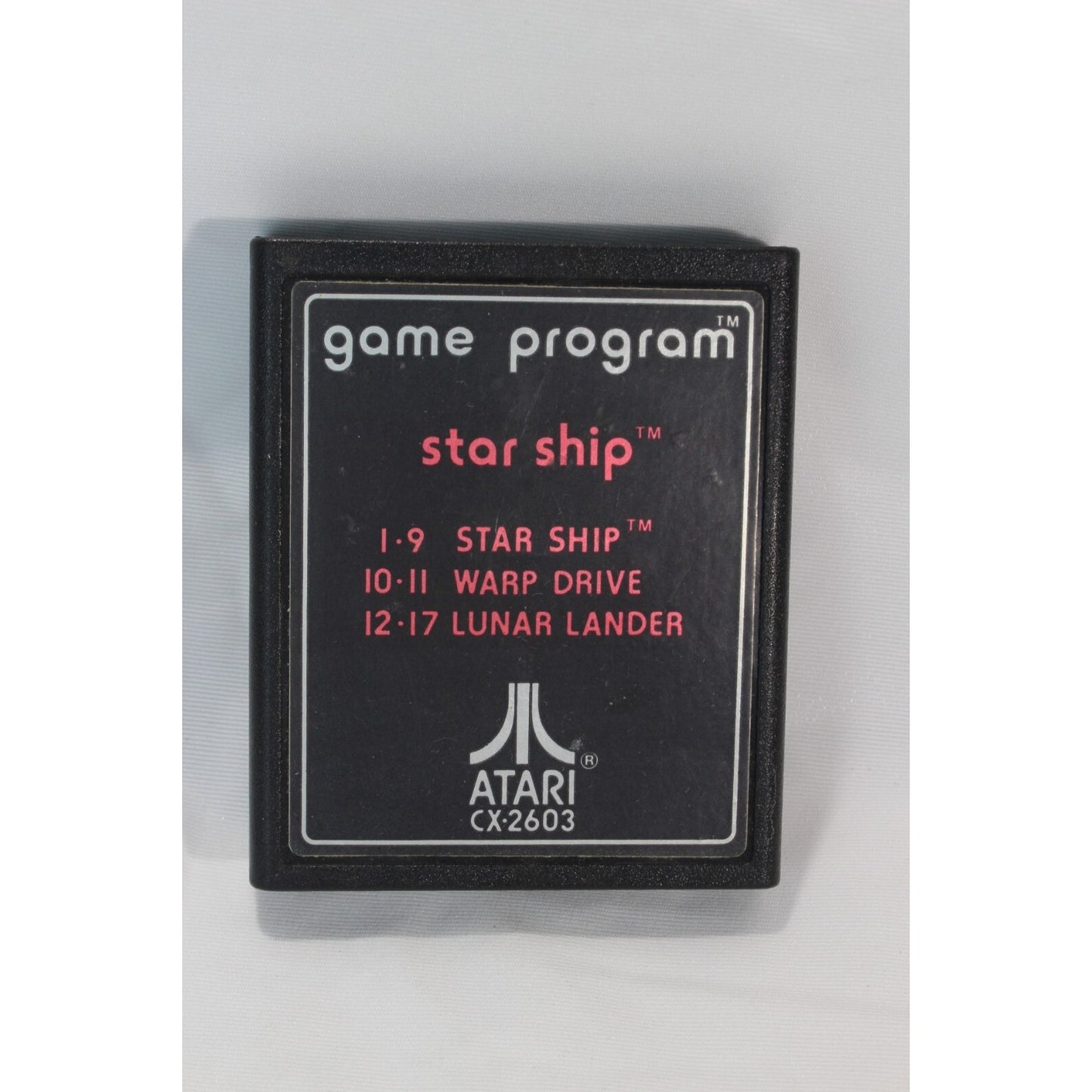 Star Ship Atari 2600 Used Tested Video Game CX2603 Retro Space Shooter Game