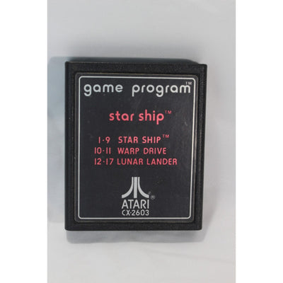 Star Ship Atari 2600 Used Tested Video Game CX2603 Retro Space Shooter Game