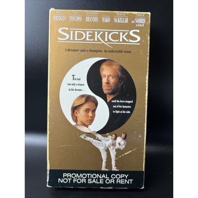 Sidekicks VHS Rare Movie Video 1993 Chuck Norris Karate Promotional Not For Sale