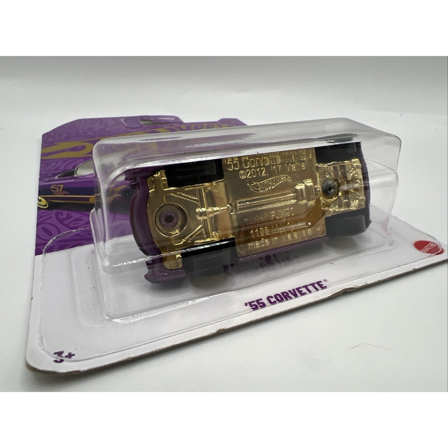 Hot Wheels '55 Corvette Purple #4 4/6 2025 Pearl Chrome 57th Anniversary Gold