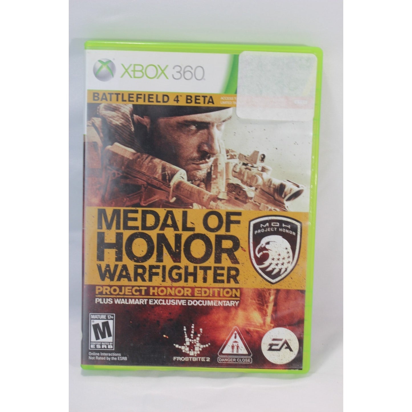 Medal of Honor Warfighter Xbox 360 Tested Video Game Used Shooter BF4 Beta Bonus