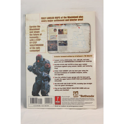 Rage Prima Official Strategy Guide All Platforms Xbox PC PlayStation Video Game