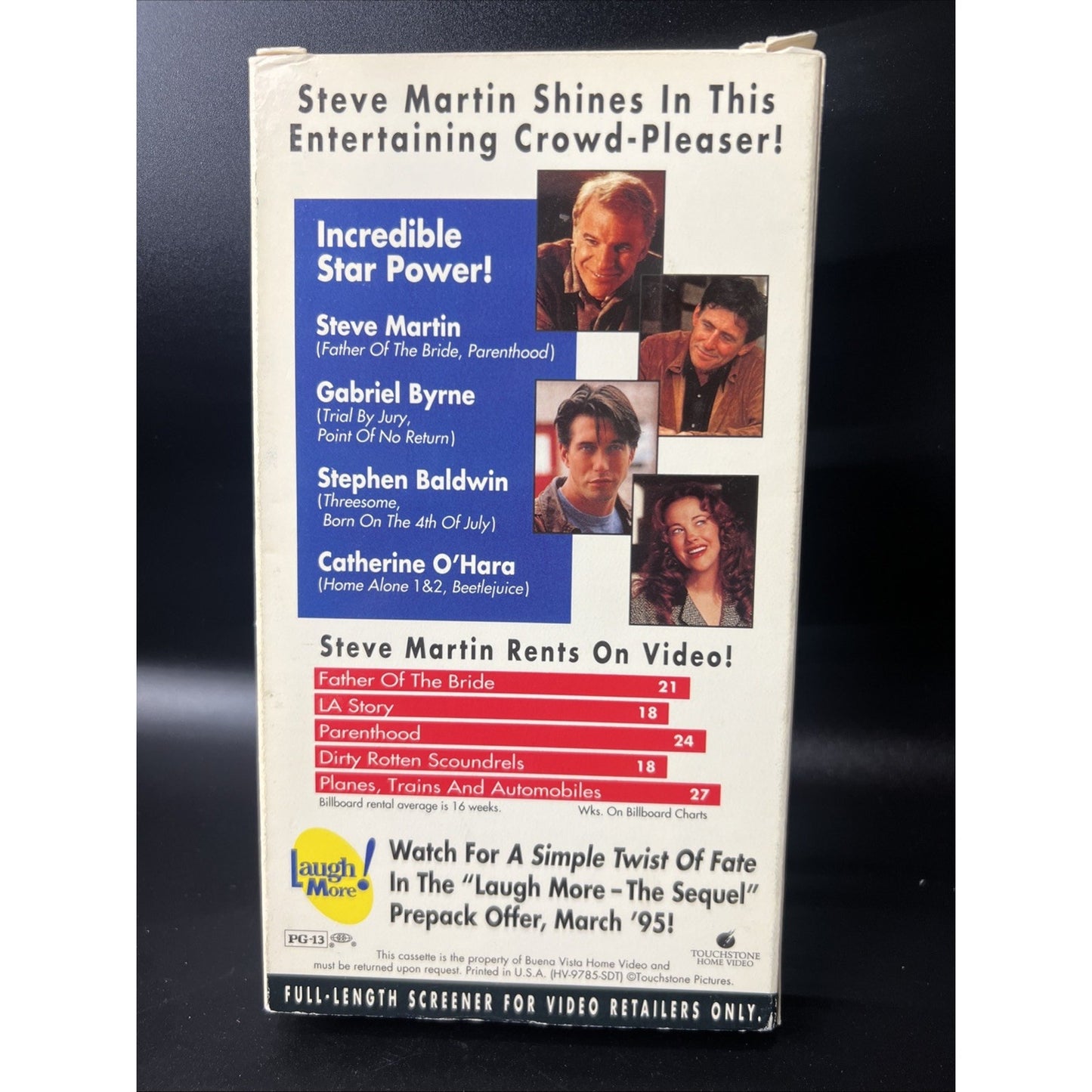 A Simple Twist of Fate VHS Full Length Rare Demo Tape Steve Martin Screener