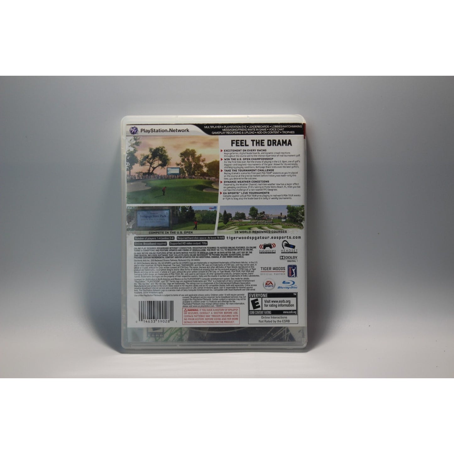 Tiger Woods PGA Tour 10 PlayStation 3 PS3 Tested Video Game Used Golf Game