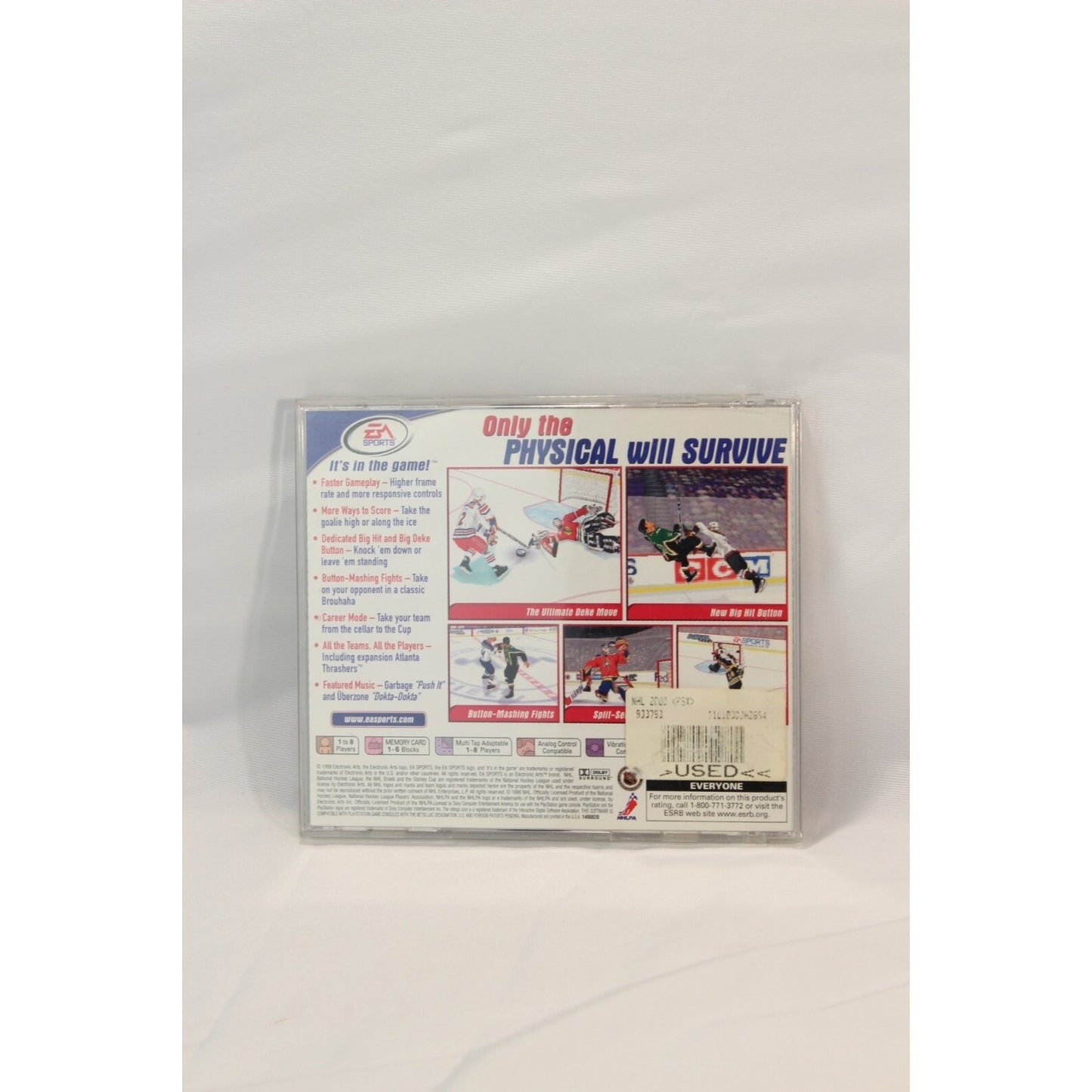 EA Sports NHL 2000 PS1 PlayStation 1 Tested Video Game Used Hockey Sports Game
