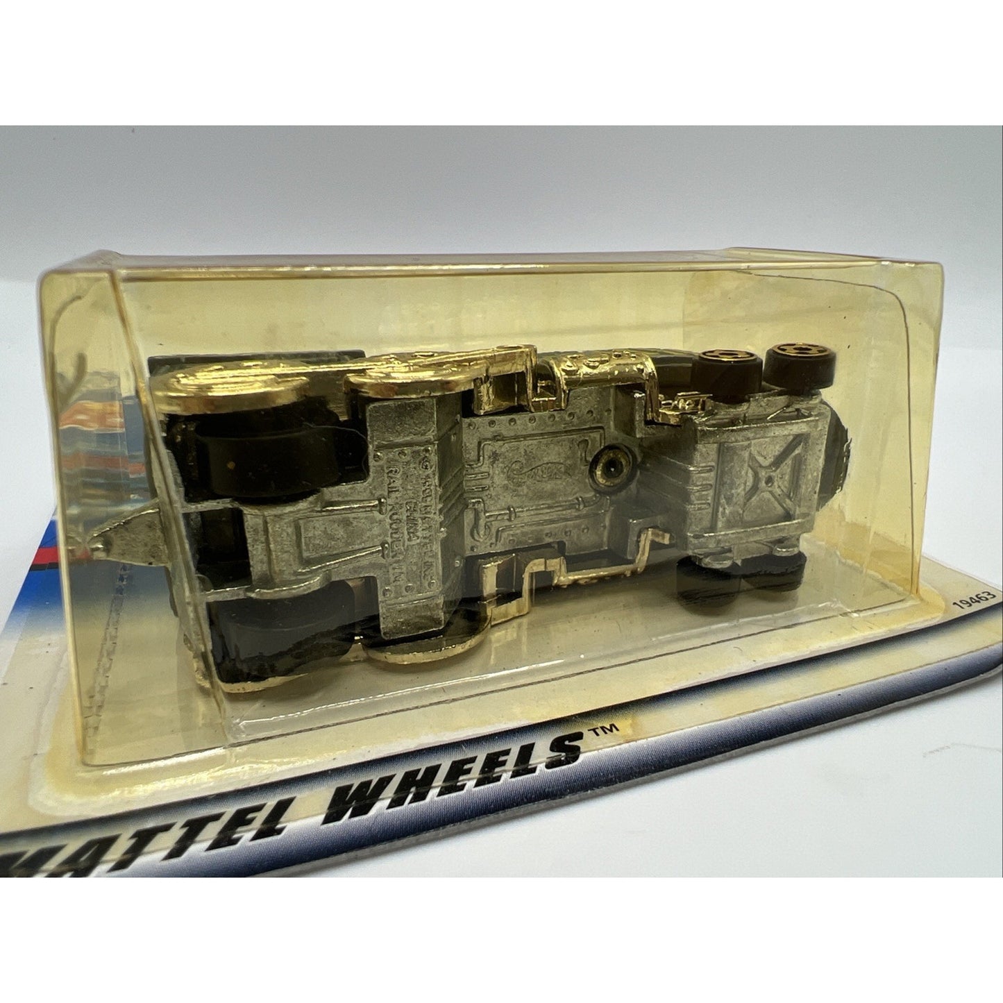 1998 Hot Wheels Rail Rodder #850 A5 Train Engine Railroad Gold New