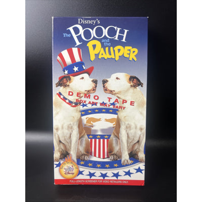 Rare DEMO TAPE Walt Disney's The Pooch and the Pauper VHS Full Length Screener