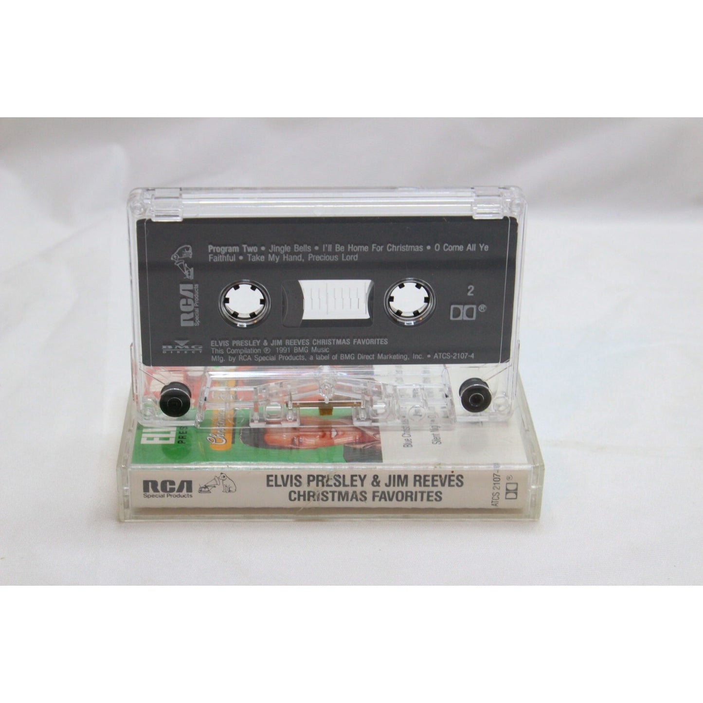 Elvis Presley & Jim Reeves Christmas Favorites Cassette Tape Tested Music Used