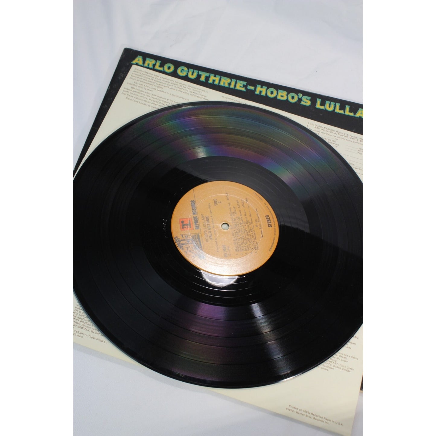 Arlo Guthrie Hobos Lullaby Record Audio Tested Vinyl Music Album Used