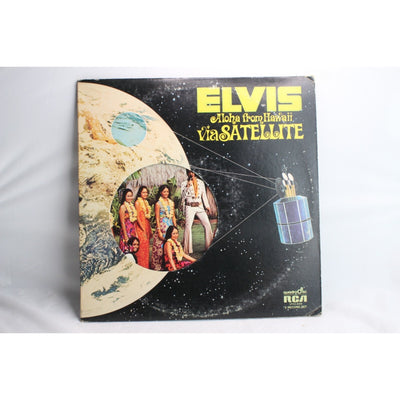 Elvis Presley Aloha from Hawaii via Satellite Vinyl Record Tested Used