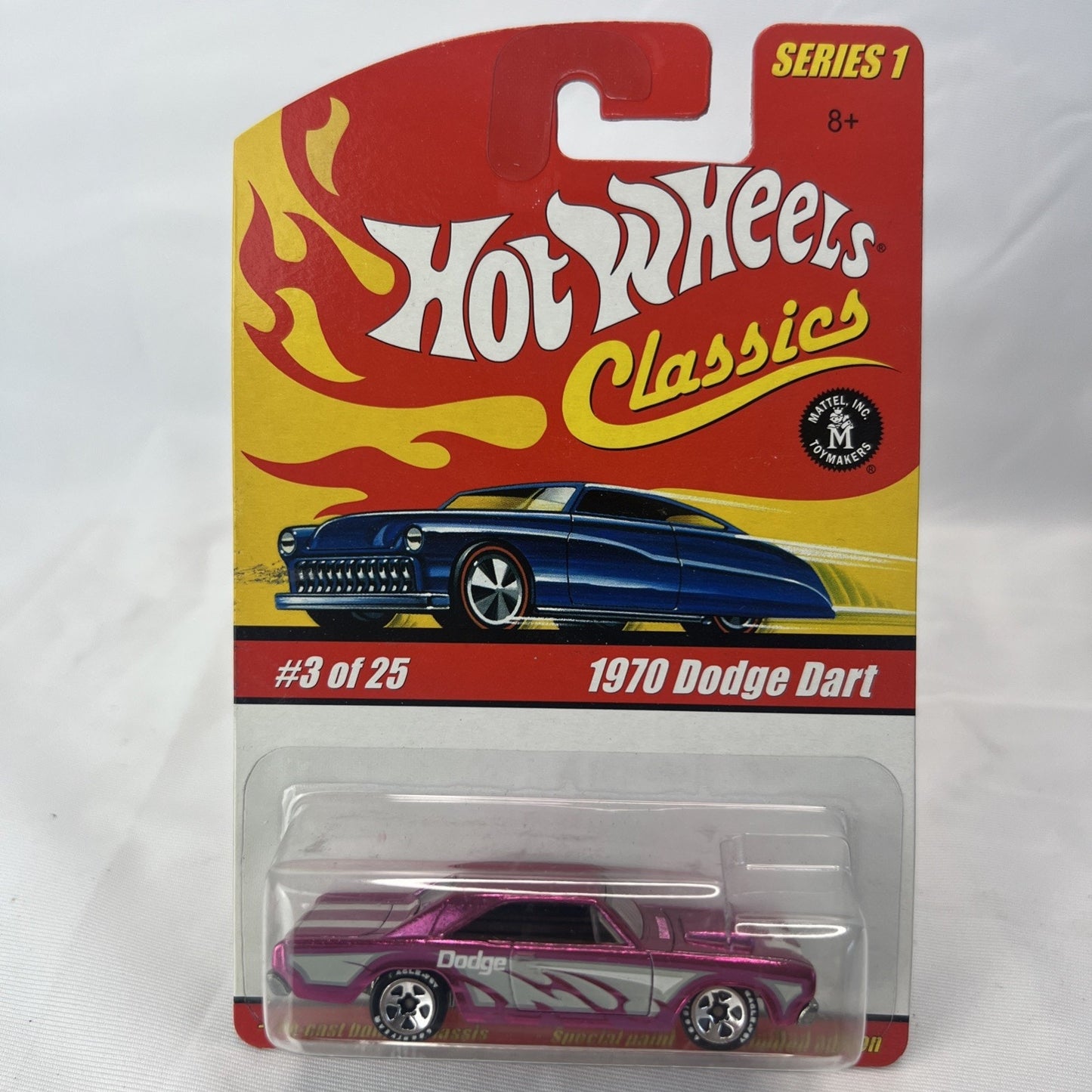 Hot Wheels Classics Series 1970 Dodge Dart Mopar Car #3 of 25 Pink Rare Diecast
