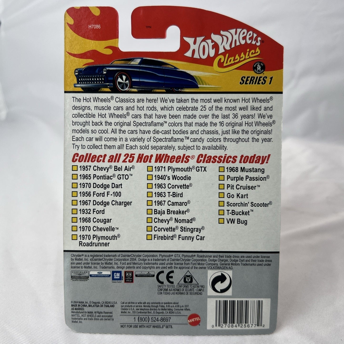 Hot Wheels Classics Pit Cruiser Blue With Flames New Sealed Die Cast 21 Of 25