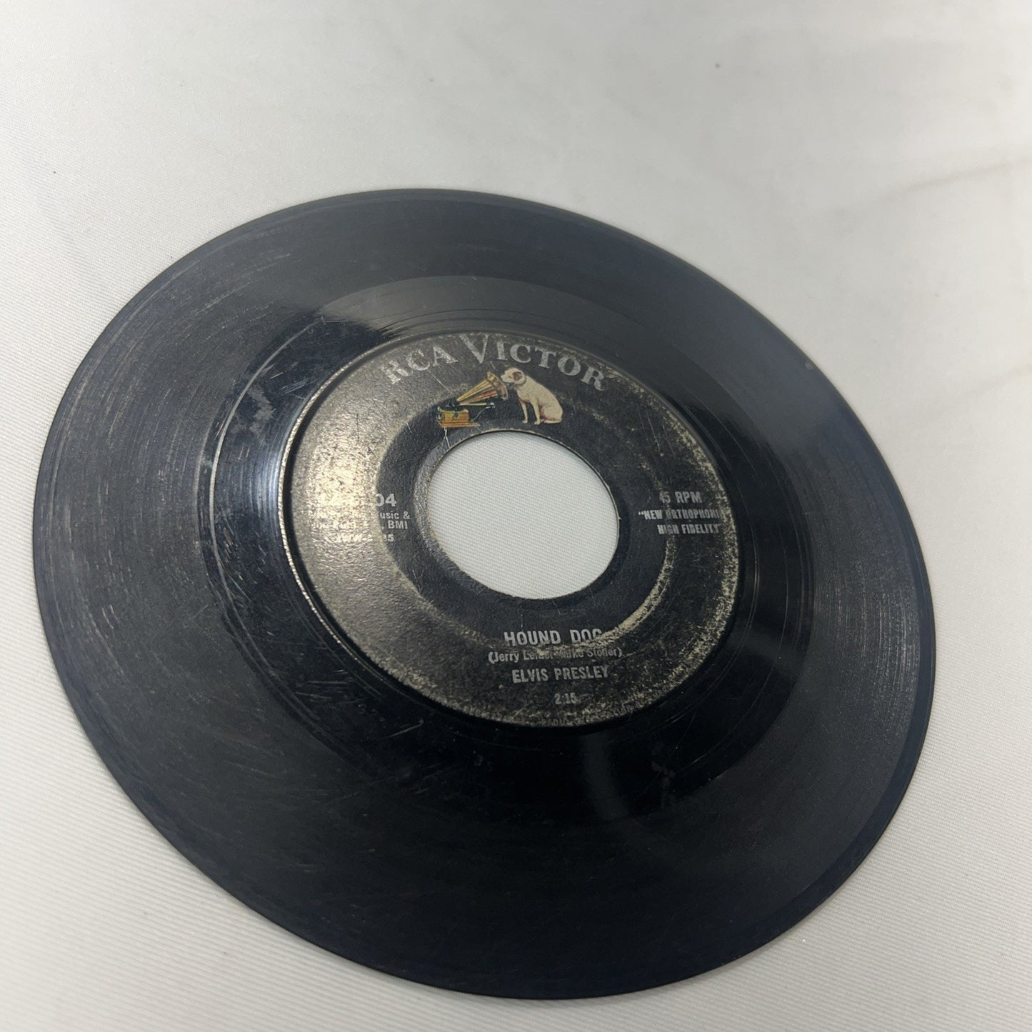 Elvis Presley Don't Be Cruel / Hound Dog 45 rpm Record 47-6604 RCA Victor Rare