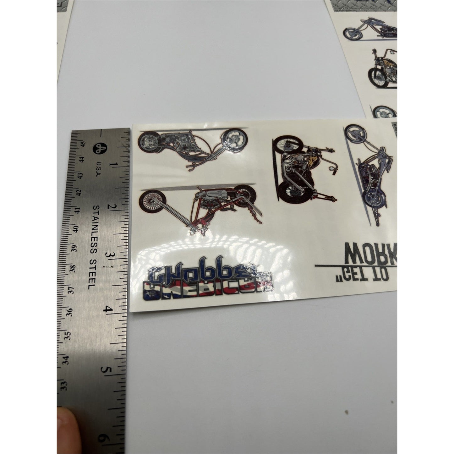 Neo Discovery American Chopper Motorcycle Temporary Tattoos Harley 5 Sheets