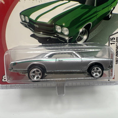 Hot Wheels 2005 Holiday Rods 1967 Pontiac GTO Silver Die Cast Car Christmas New