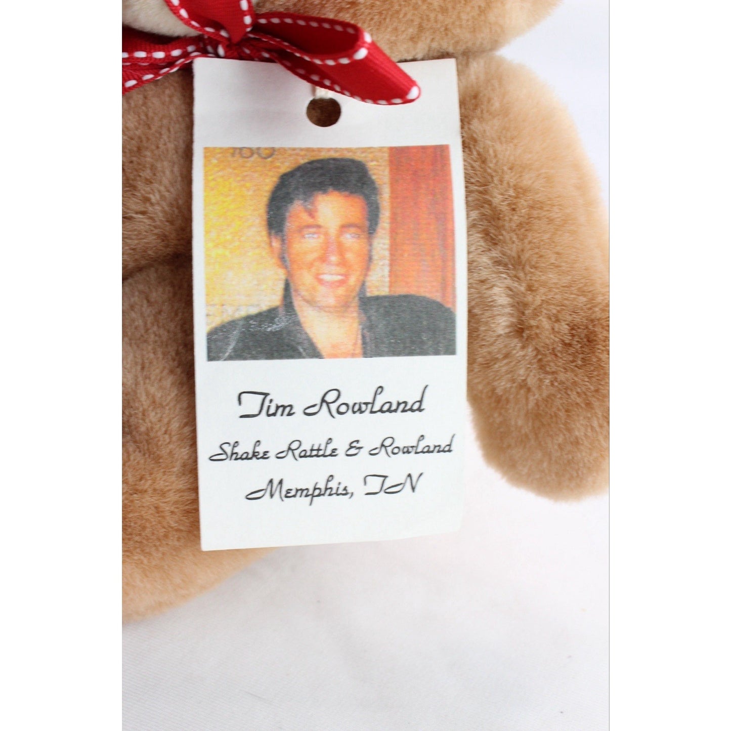 Tim Rowland Elvis Presley Impersonator Plush Bear Rare Collectible Stuffed Anima