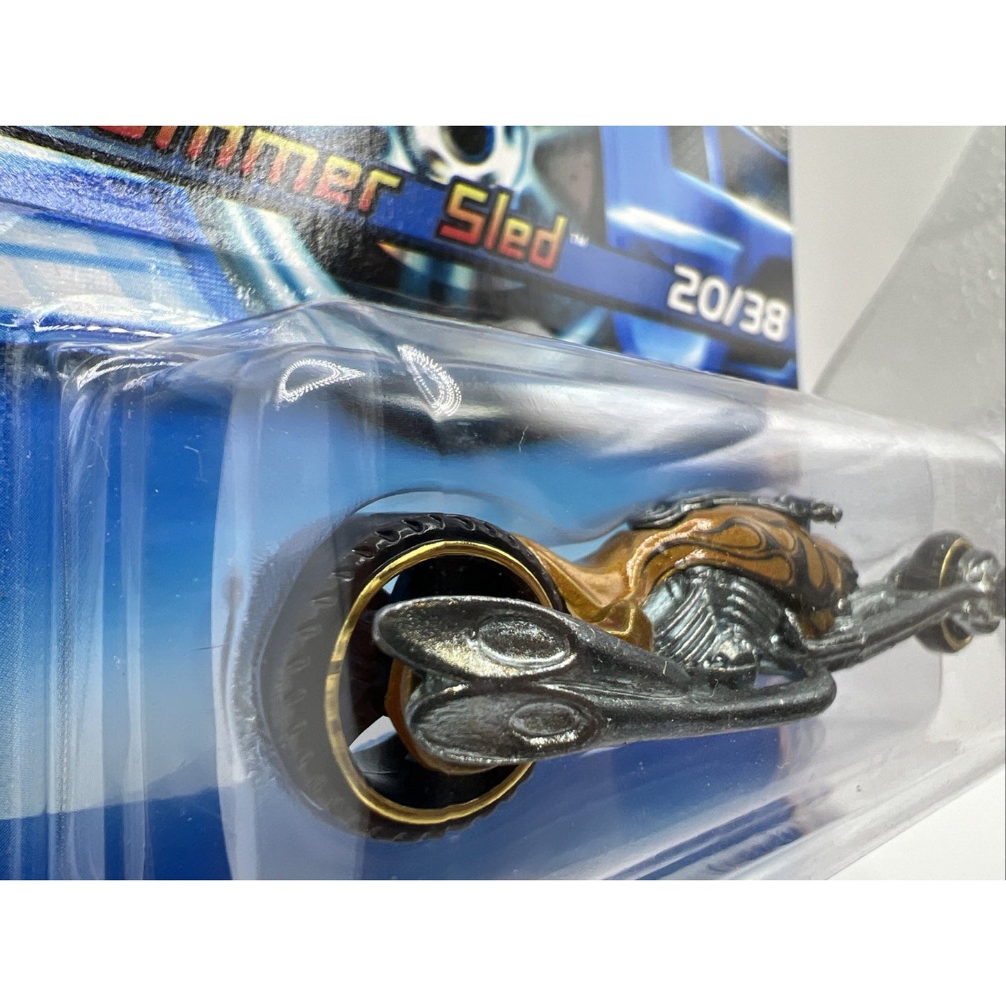 2006 Hot Wheels First Edition Hammer Sled 20/38 Gold Version Color Motorcycle