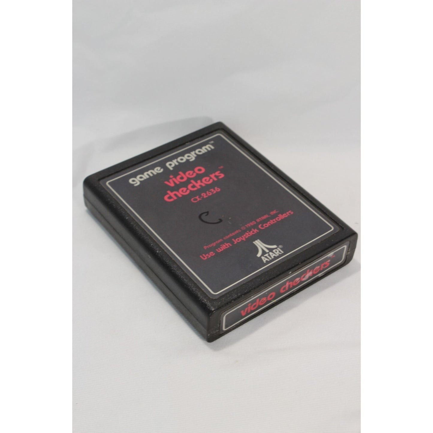 Video Checkers Atari 2600 Used Tested Video Game CX2636 Retro Board Game