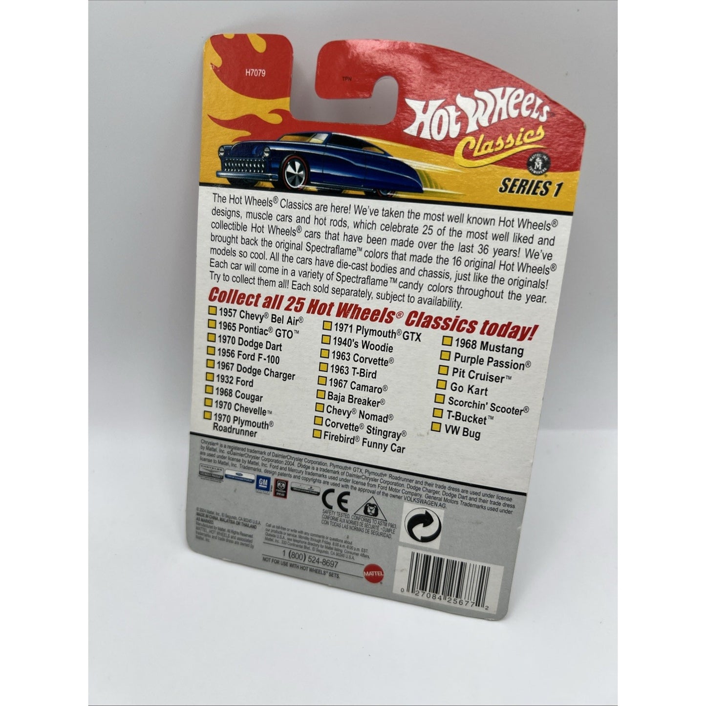 2005 Hot Wheels Classics Series 1 ’67 Camaro #14/25 Spectraflame Blue Redline