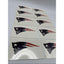 NFL New England Patriots 10 Pack Temporary Tattoos Face & Body Football Tattoo