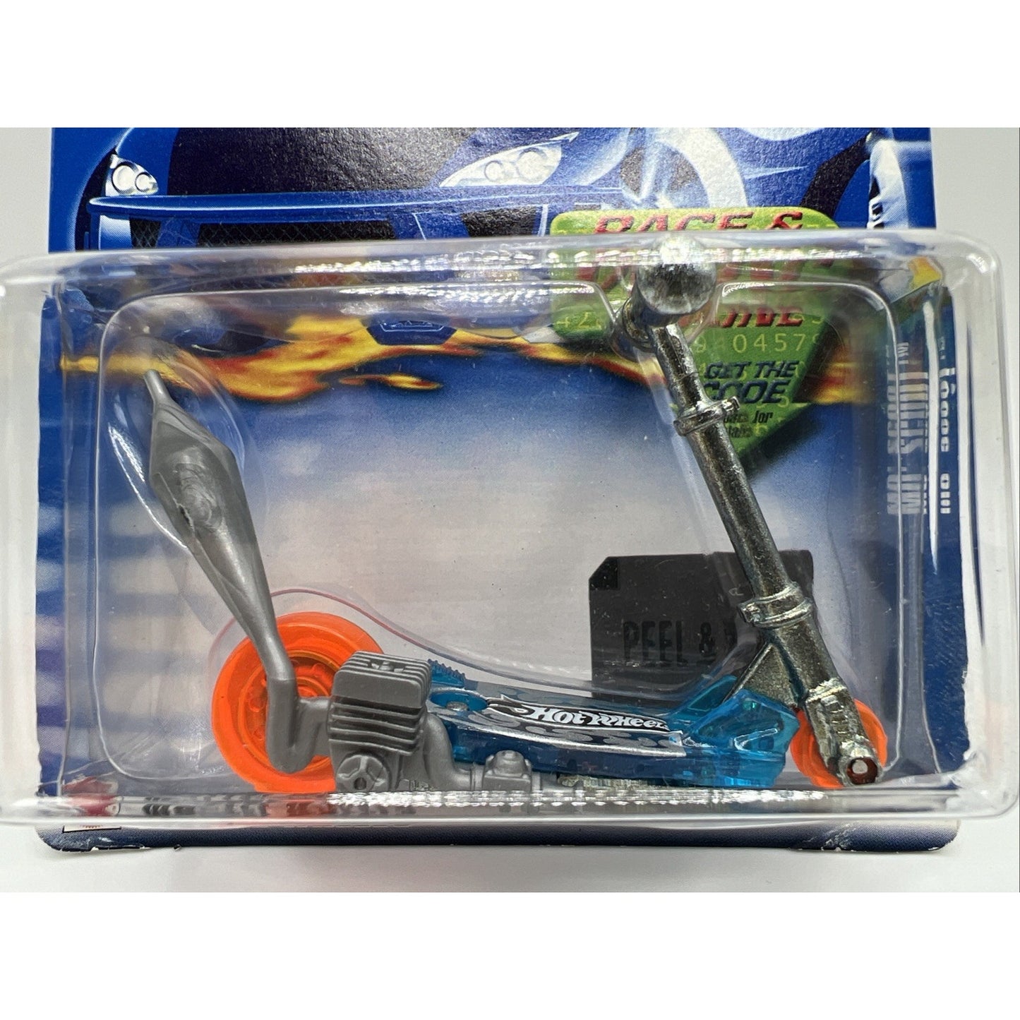 Hot Wheels Mo' Scoot 2002 Collector No. 157 Blue Scooter Moped Diecast Toy