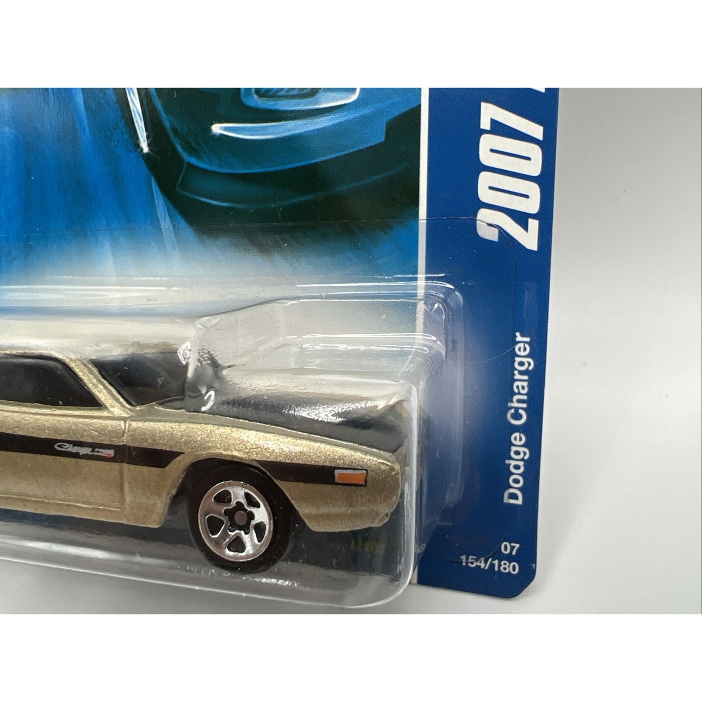 Hot Wheels Dodge Charger 2007 All Stars Gold Muscle Car Black Stripe Race Car