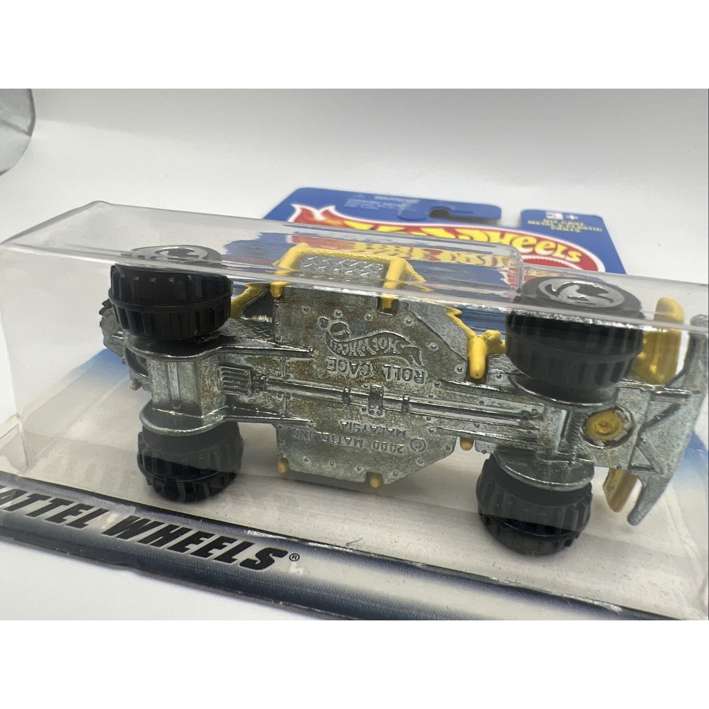 2000 Hot Wheels #91 First Editions 31/36 ROLL CAGE Yellow Steel Plate Die Cast