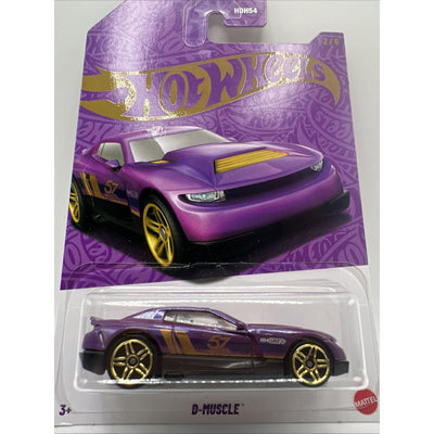 Hot Wheels D-Muscle Purple 57th Anniversary Pearl & Chrome Series 2/6 New 2025