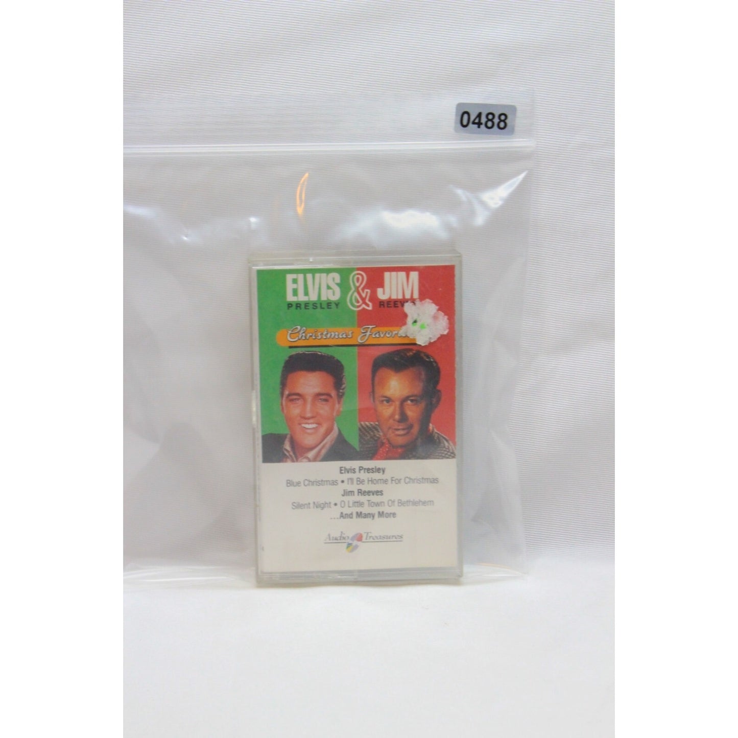 Elvis Presley & Jim Reeves Christmas Favorites Cassette Tape Tested Music Used