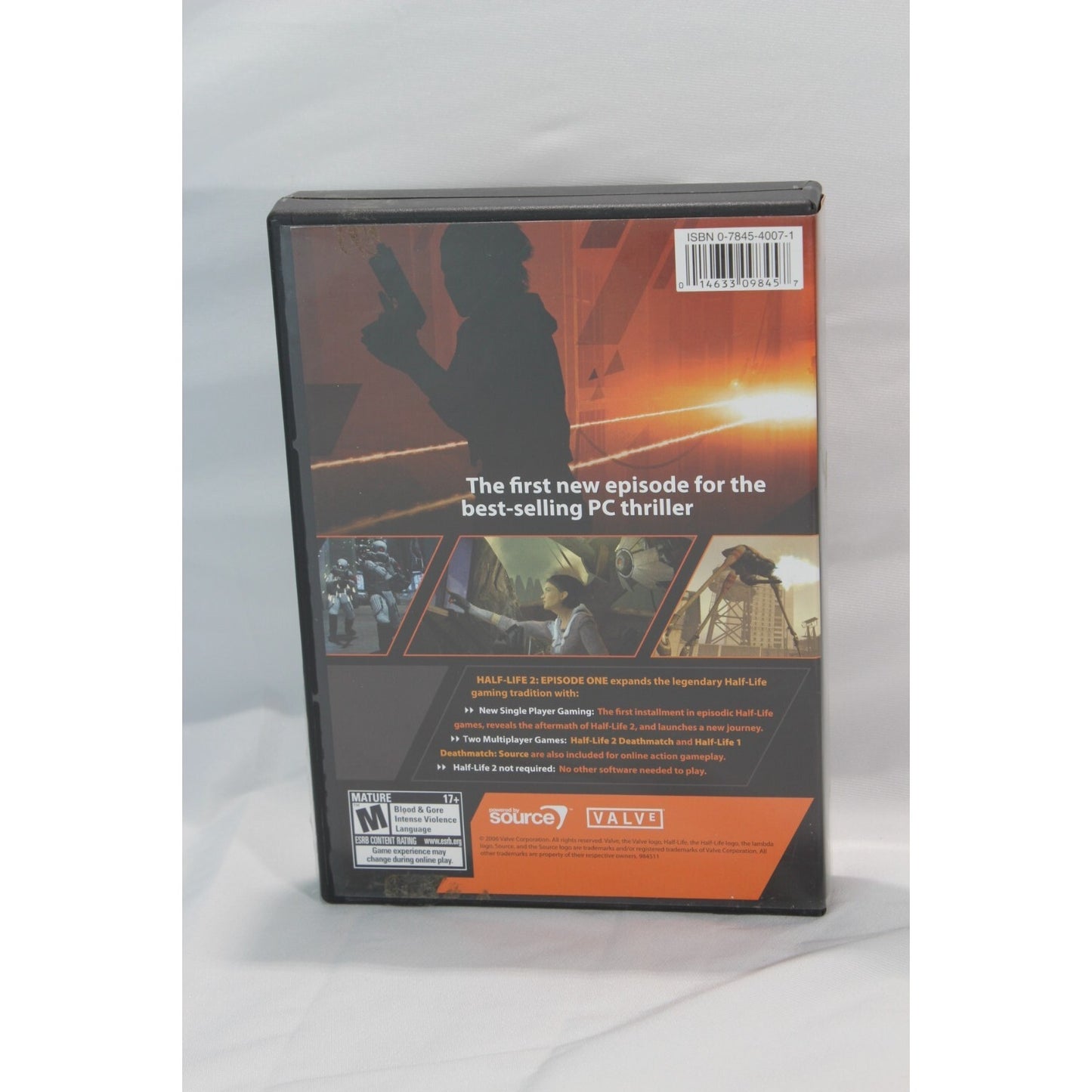Half-Life 2 Episode One PC Tested Video Game Used Sci-Fi Shooter Game