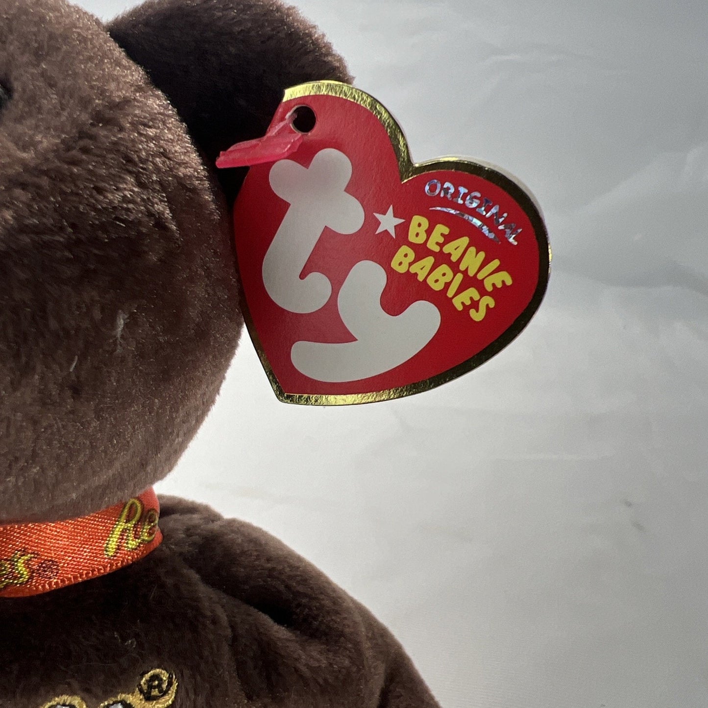 Elvis Presley Ty Beanie Baby Reeses Ribbon "Coco Presley" Bear 2007 Super Rare