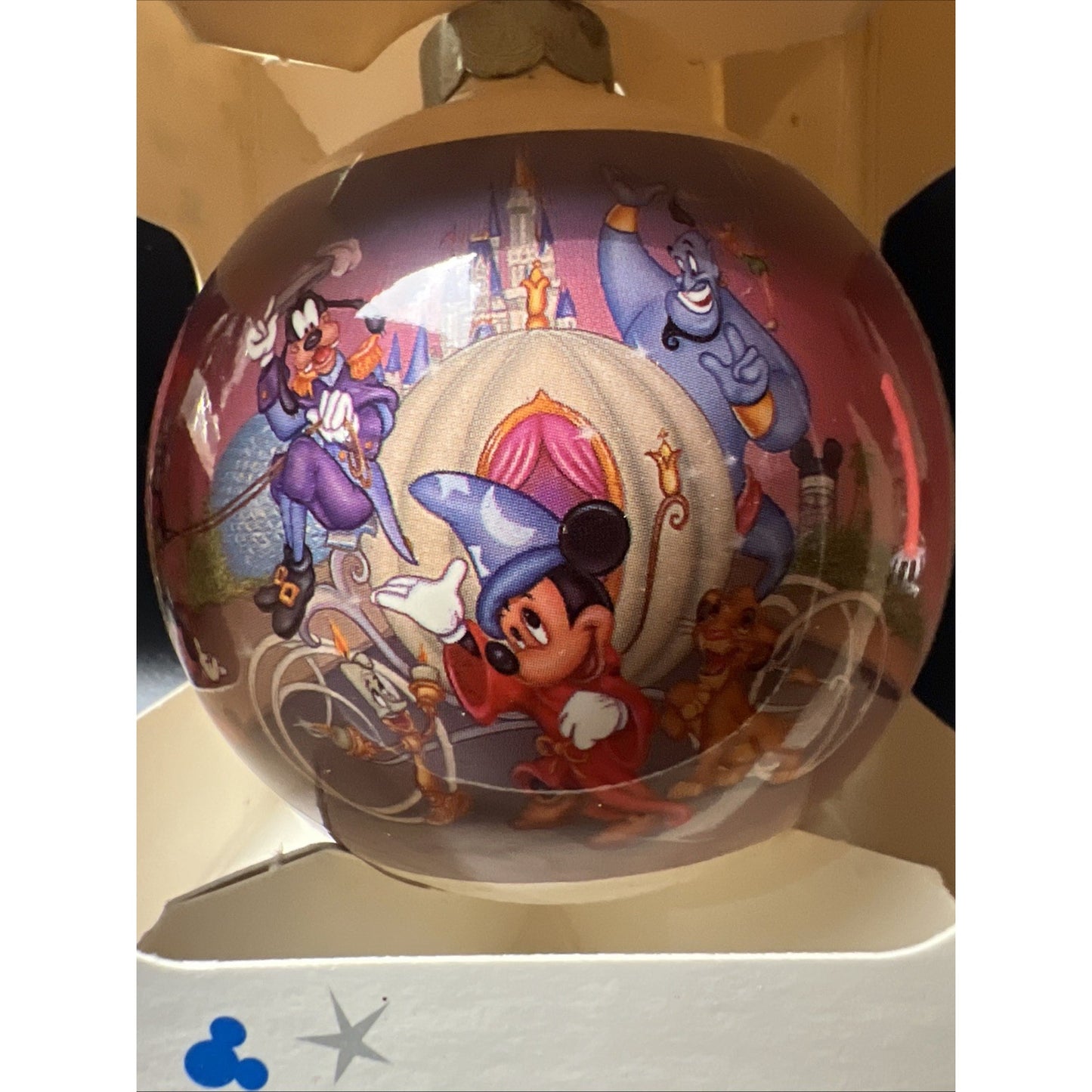 25th Walt Disney World Anniversary Remember the Magic Glass Ornament Sealed New