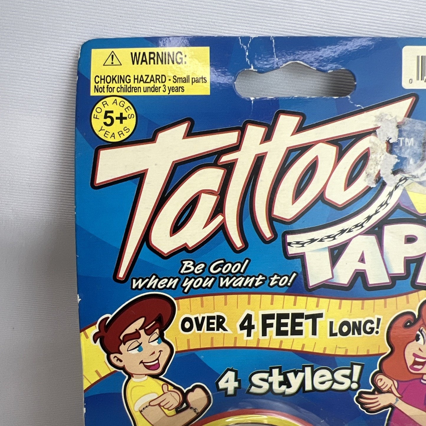 Temporary Tattoo Tape Funtastic Item No 2387 Vintage New Sealed