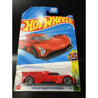 2025 Hot Wheels Cadillac Project GTP Hypercar HW Exotics Red Supercar Race Car