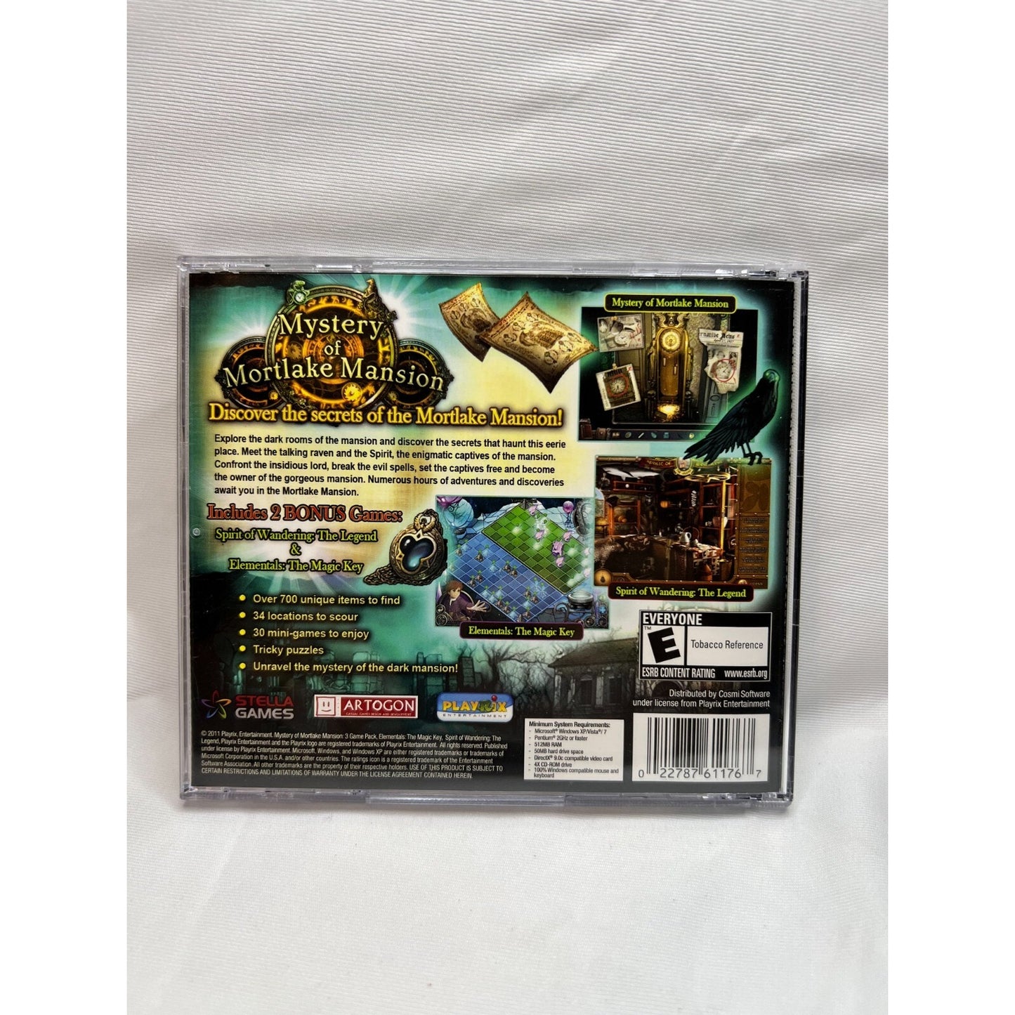 Mystery of Mortlake Mansion 3 Game Pack PC Tested Video Game Used