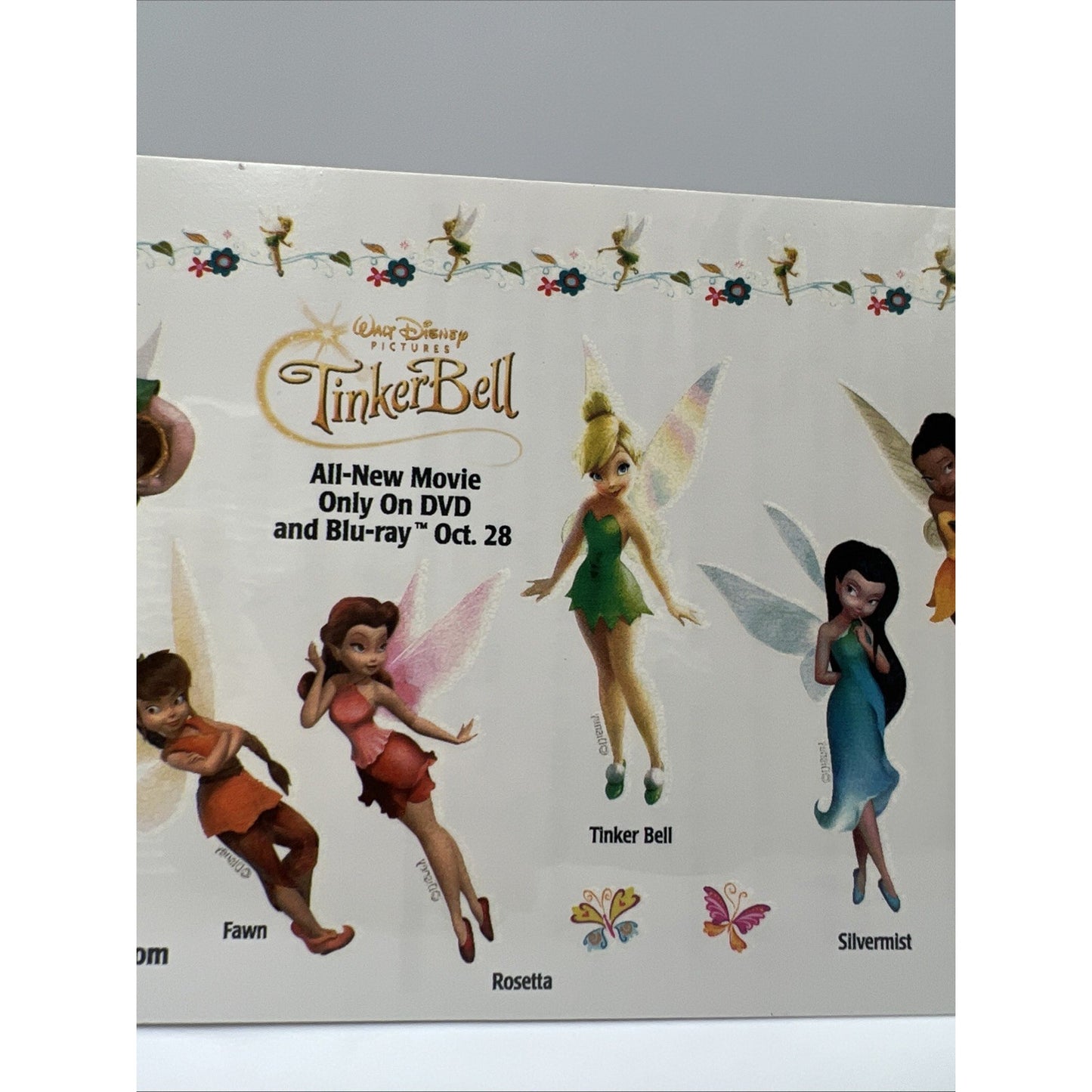 Walt Disney Pictures Peter Pan Tinkerbell Tattoo Temporary Tattoos Fairies Fairy