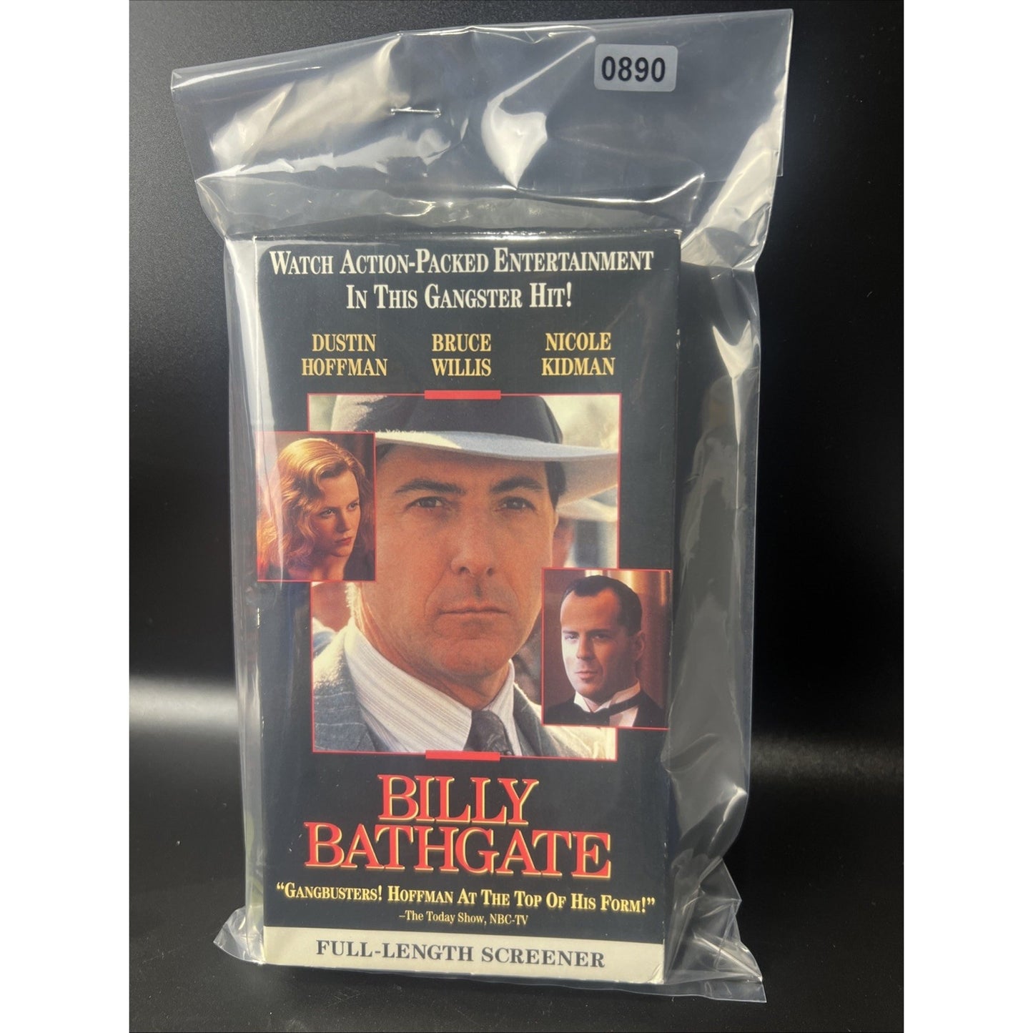 Vintage Cassette Tape Billy Bathgate VHS Full Length Screener Rare Bruce Willis