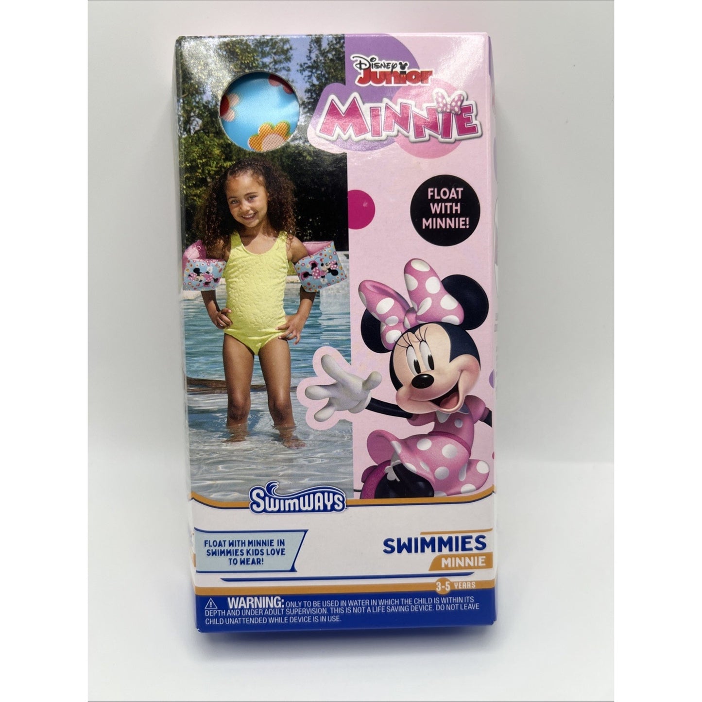 Swimways Disney Junior Minnie Floaties For Arms 3-5 Years New Pool Swim Help