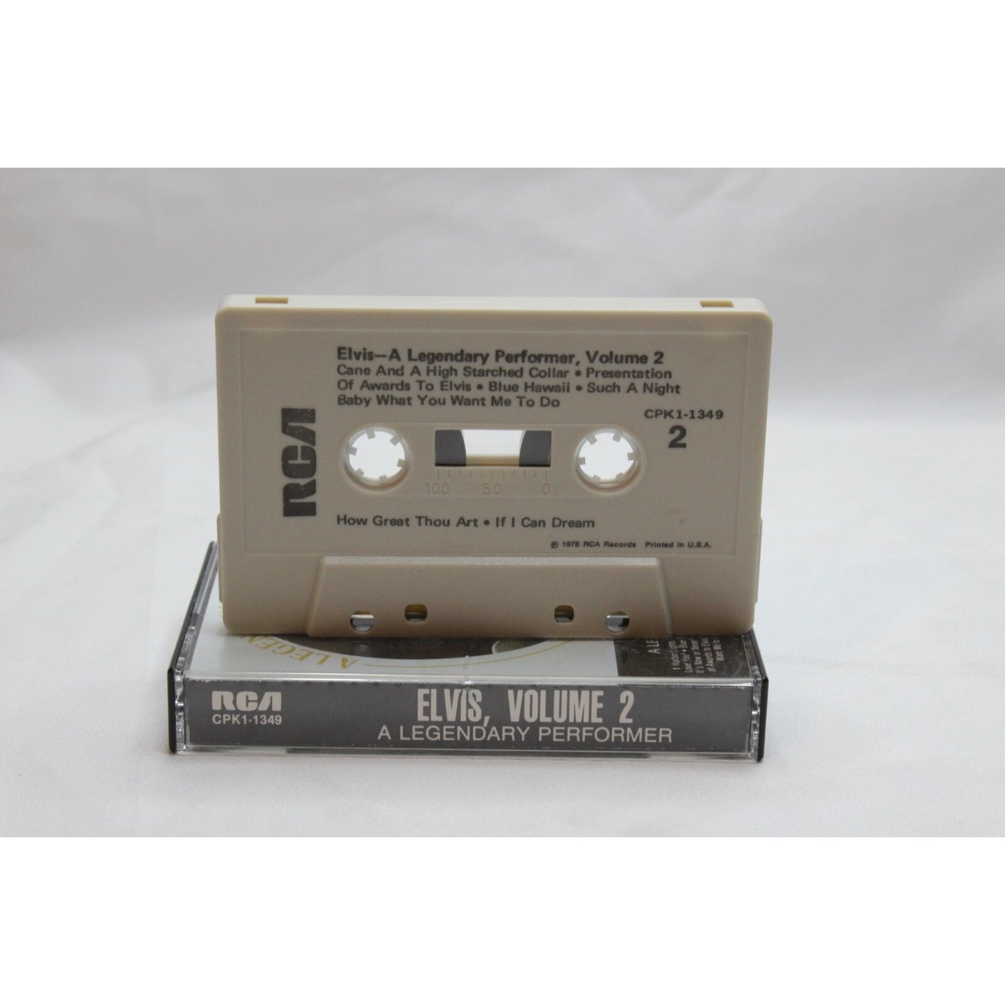 Elvis A Legendary Performer Vol 2 Cassette Tape Tested Music Used